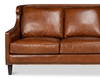 Philipe Distilled Leather Sofa Brown, by Sarreid, 7' width x 3' height thumbnail 8