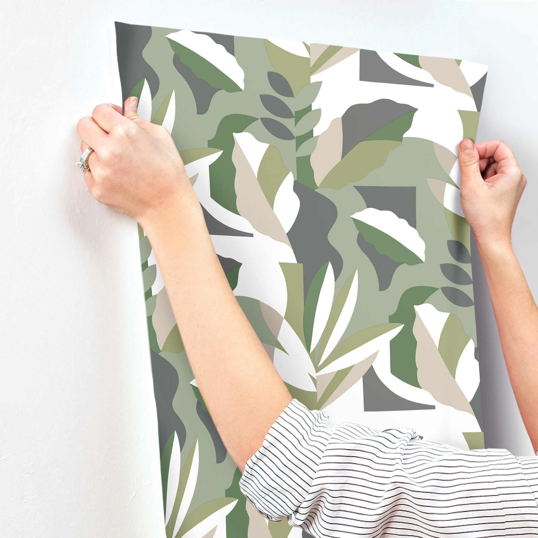 Papier Colle Green Wallpaper large image 