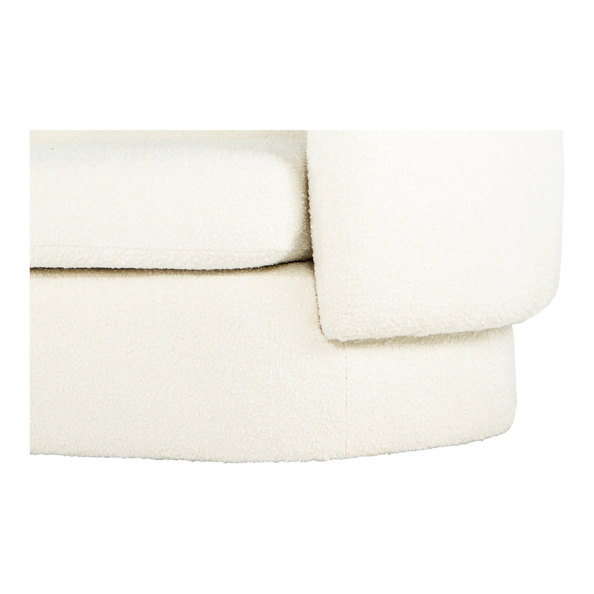 Koba Sofa Maya White, Sofas & Sectional by Moe's Home, 83.75" width x 29.5" height x 33.75" depth View 7