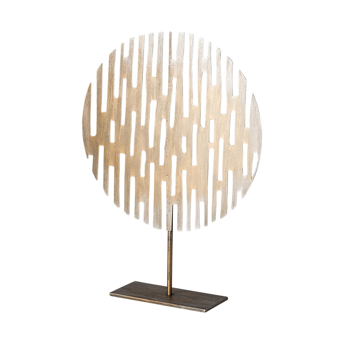 Ezra (Large) 13L x 3W Gold Metal Circular Decorative Object, by Mercana, 12.6" length x 3.15" width x 16.93" height View 5