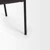 Brently Curved Back Dining Arm Chair | Gray Fabric with Metal, Dining Chair by Mercana, 24.5" length x 29.5" width x 32.5" height thumbnail 14