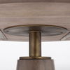 Maxwell II 54' Round Brown Solid Wood Top Brown Wood/Gold Metal Base Dining Table thumbnail 4