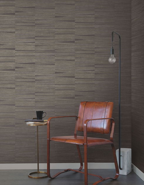 Line Stripe Charcoal Wallpaper