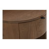 Theo One Drawer Nightstand Brown, by Moe's Home, 19" width x 18.5" height x 19" depth thumbnail 7