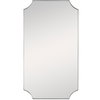Lennox Brass Scalloped Corner Mirror, by Uttermost, 22.12" width x 40.12" height x 1.25" depth thumbnail 1
