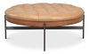 Corbet Cocktail Ottoman, Caramel Brown thumbnail 6