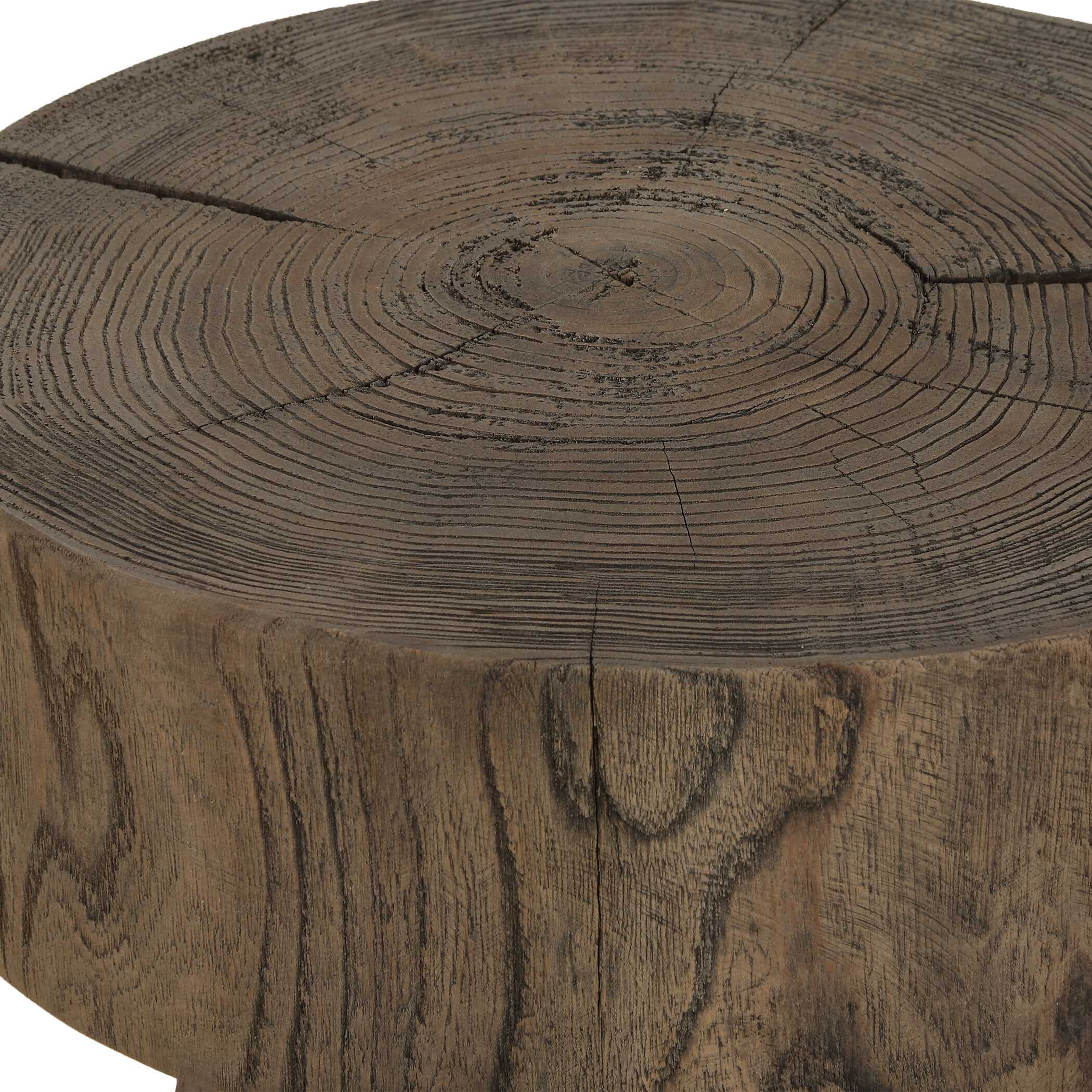 Tree Trails Oak Accent Table, Furniture by Uttermost, 12.5" width x 22" height x 12.5" depth View 4