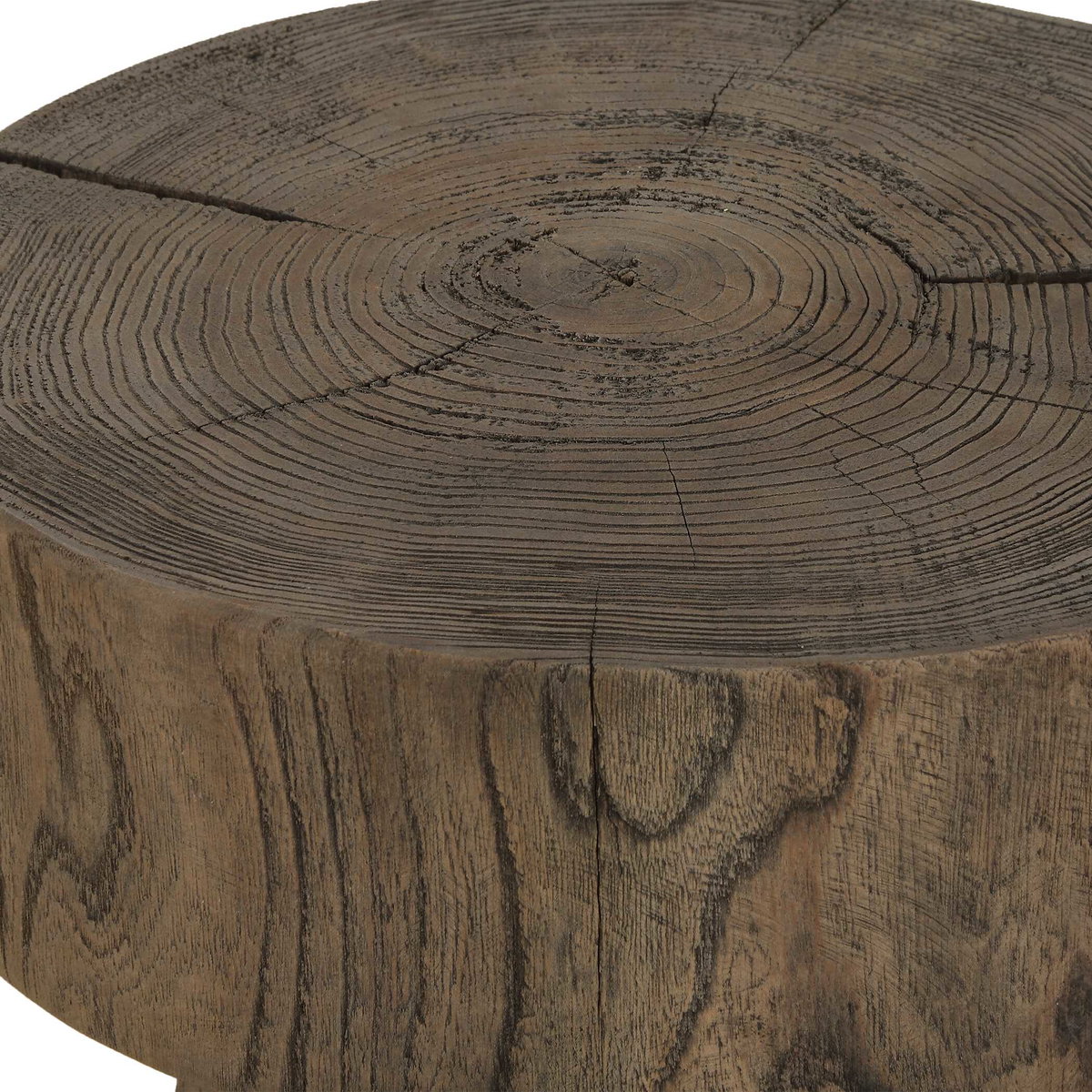 Tree Trails Oak Accent Table, Side & End Table by Uttermost, 12.5" width x 22" height x 12.5" depth View 4