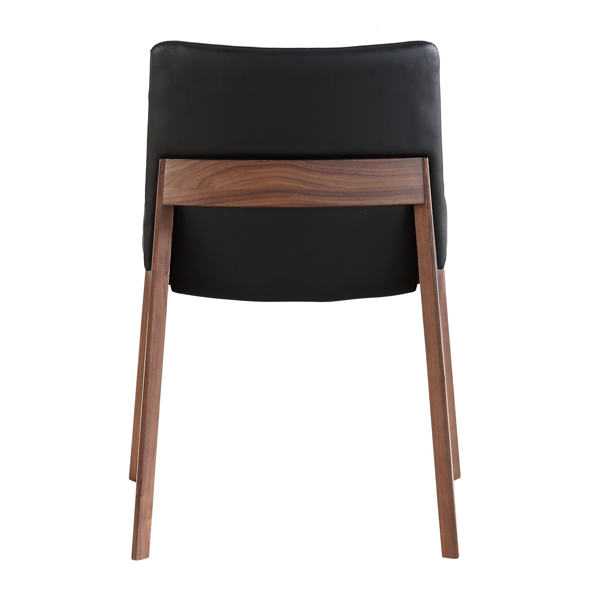 Deco Dining Chair Ebony Pvc - Set Of Two, by Moe's Home, 21" width x 31" height x 21" depth View 4