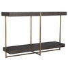 Taja Modern Brass / Wood Console Table thumbnail 4