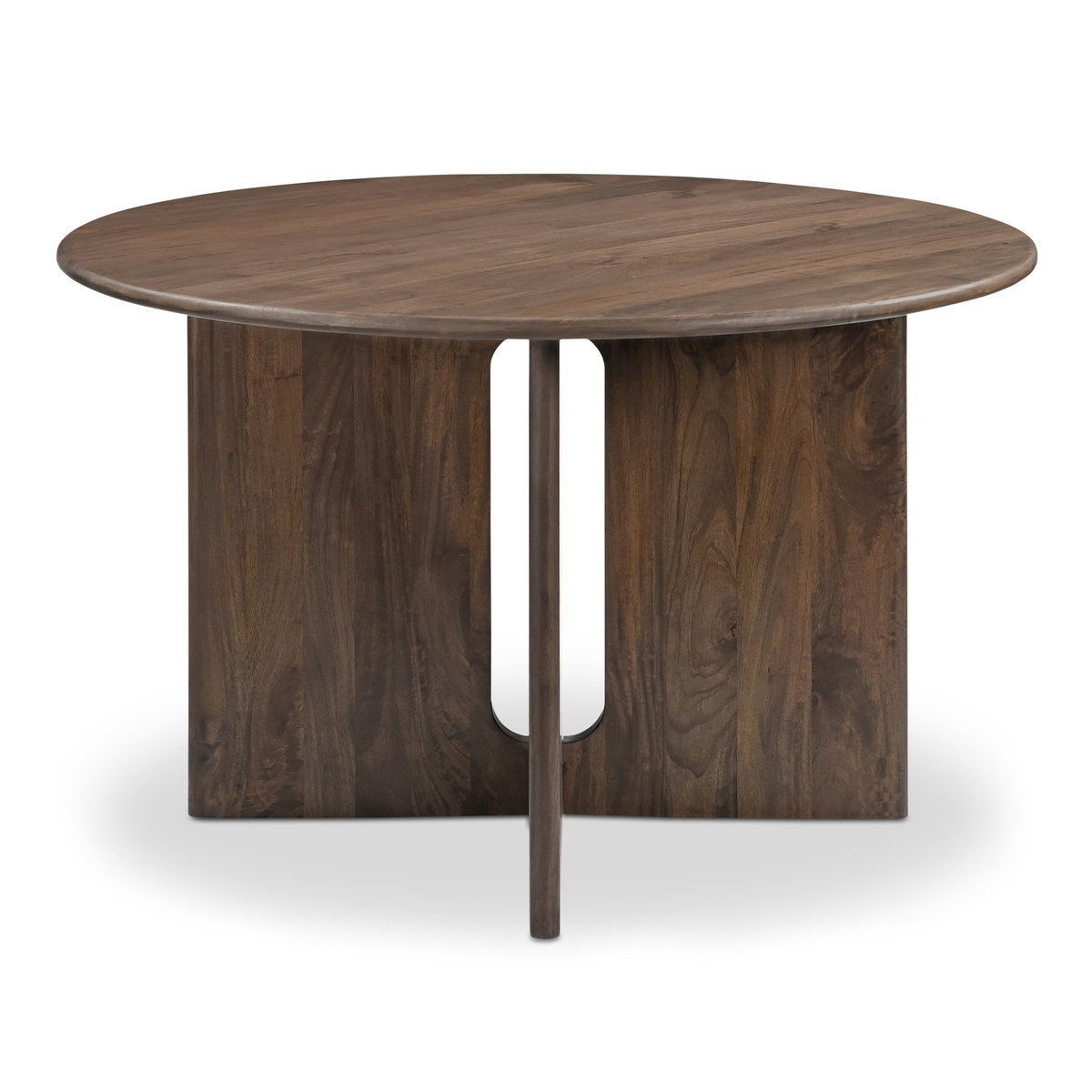 Stanley Dining Table Dark Brown, by Moe's Home, 48" width x 30" height x 48" depth View 1
