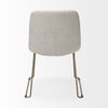 Sawyer Solid Back Dining Side Chair | Beige Fabric with Gold Metal, Dining Chair by Mercana, 19" length x 24.25" width x 33" height thumbnail 9