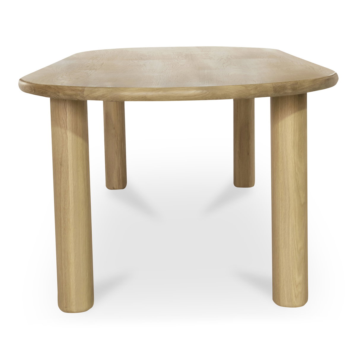 Milo Large Dining Table Oak, by Moe's Home, 96" width x 29.5" height x 42" depth View 3
