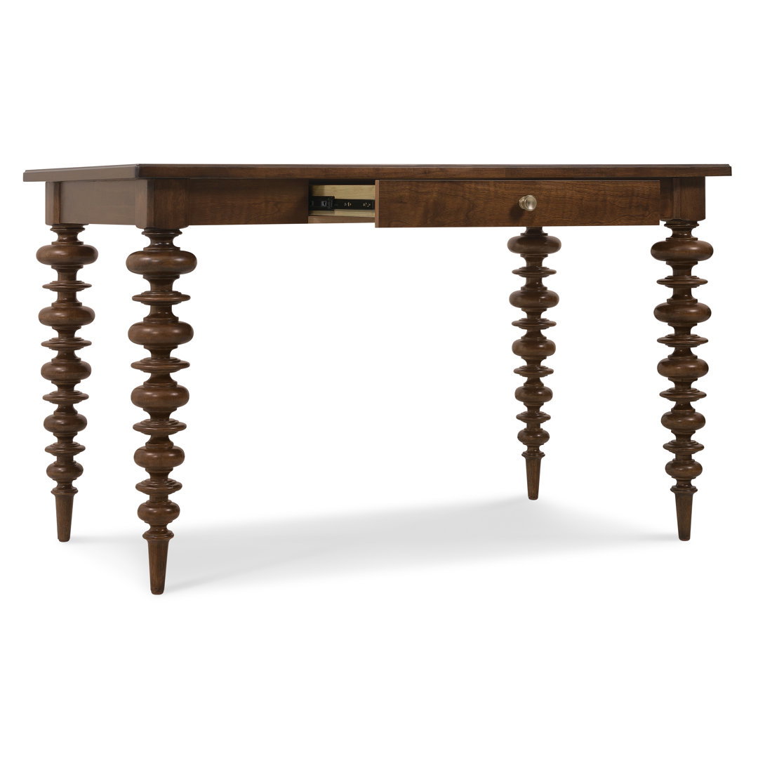 Archives Walnut Wood Dining Table, by Hooker Furniture, 60" width x 36" height x 34" depth View 4