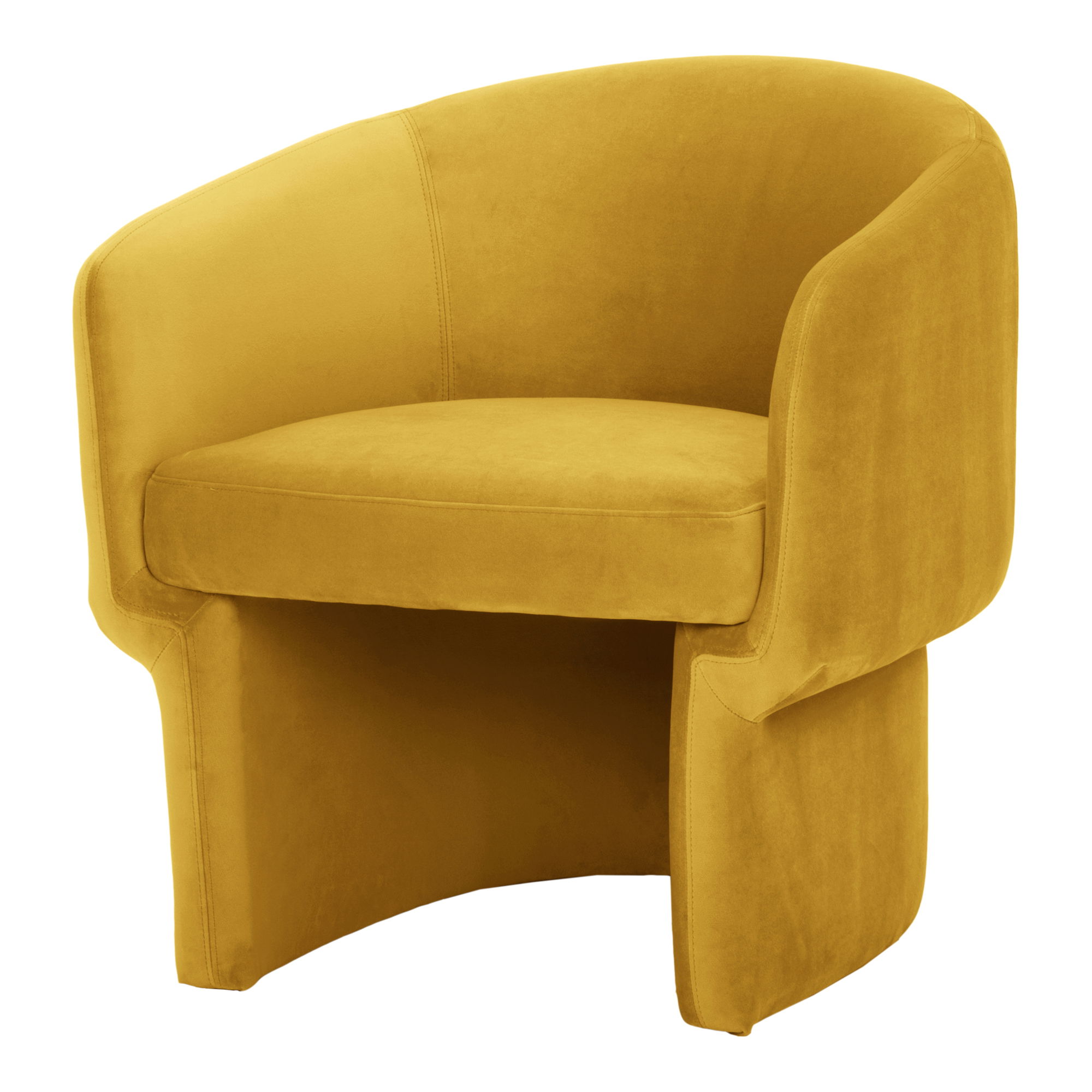 Franco Chair Mustard, Accent Chair by Moe's Home, 27.5" width x 27.5" height x 28" depth View 2