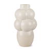 Ulvi Cream Glazed Bubble Ceramic Vase, by Mercana, 7.68" length x 7.48" width x 14.17" height thumbnail 1