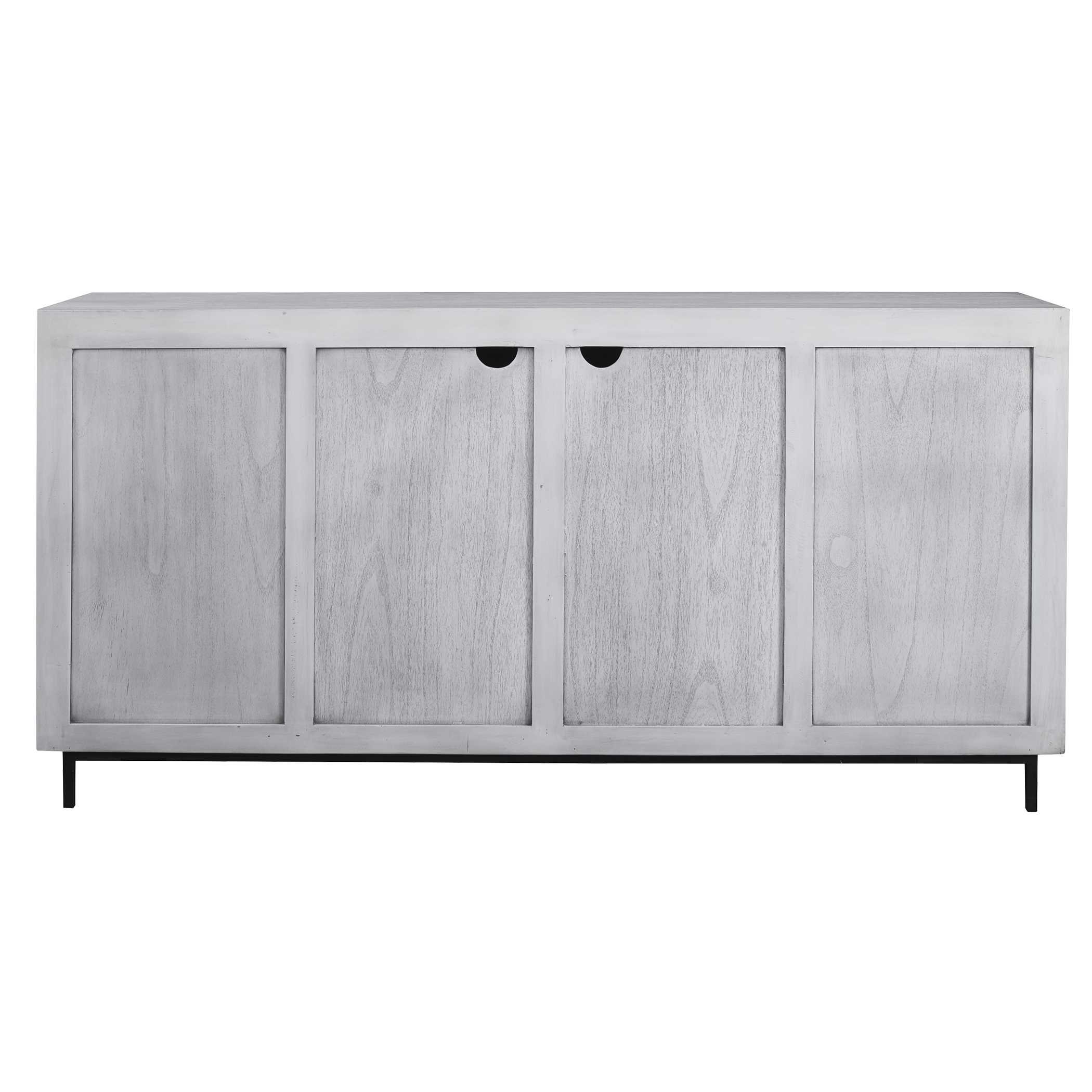 Checkerboard 4 Door Gray Cabinet Checkerboard 4 Door Gray Cabinet large image