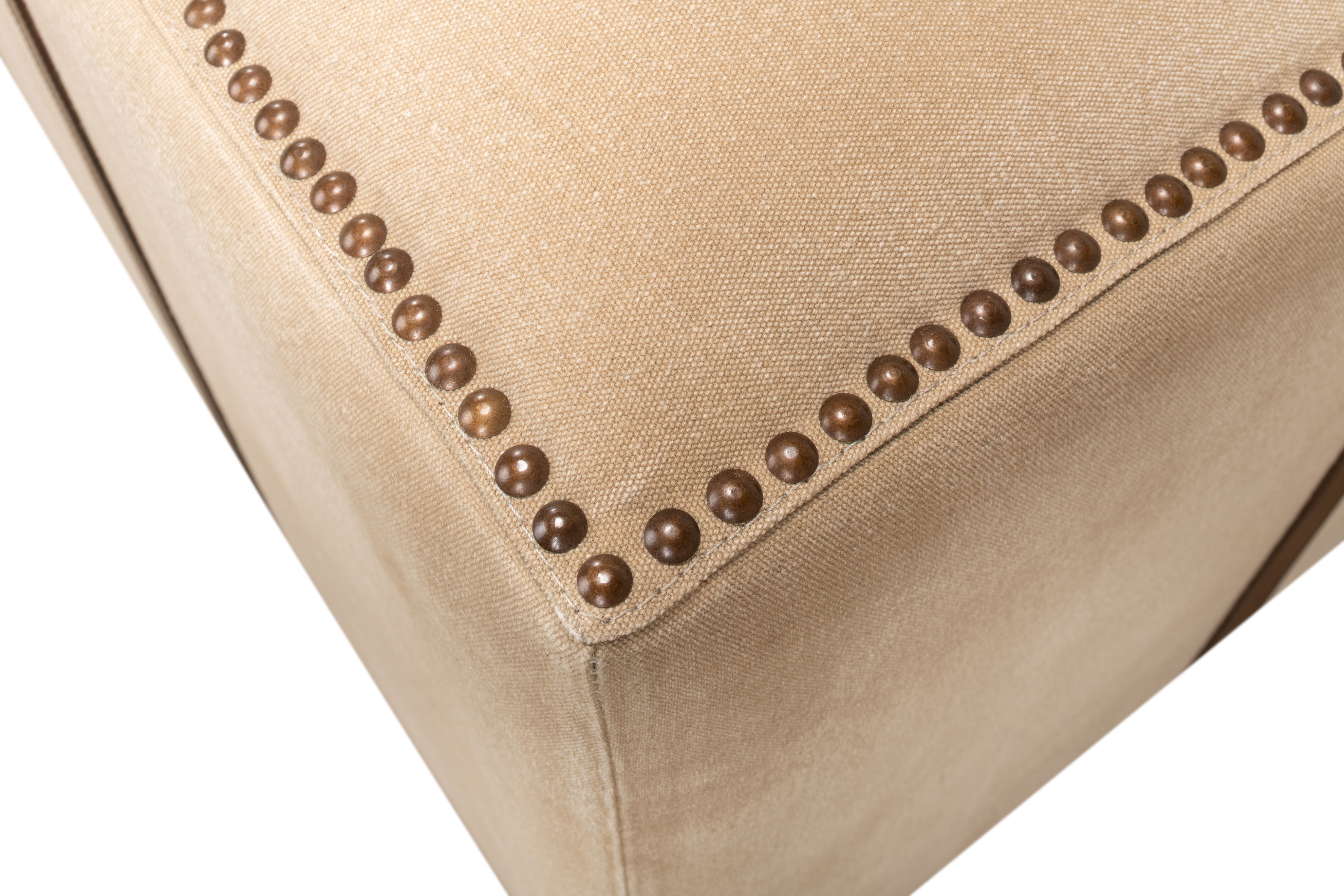 Strap Canvas & Leather Stool large image 