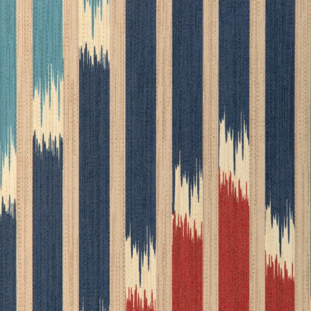 La Menagerie Cascade Chevron Cellulose Blend Pretrimmed Roll, Wallpaper by Brunschwig & Fils, 2'2.77" width x 2'3" height View 3