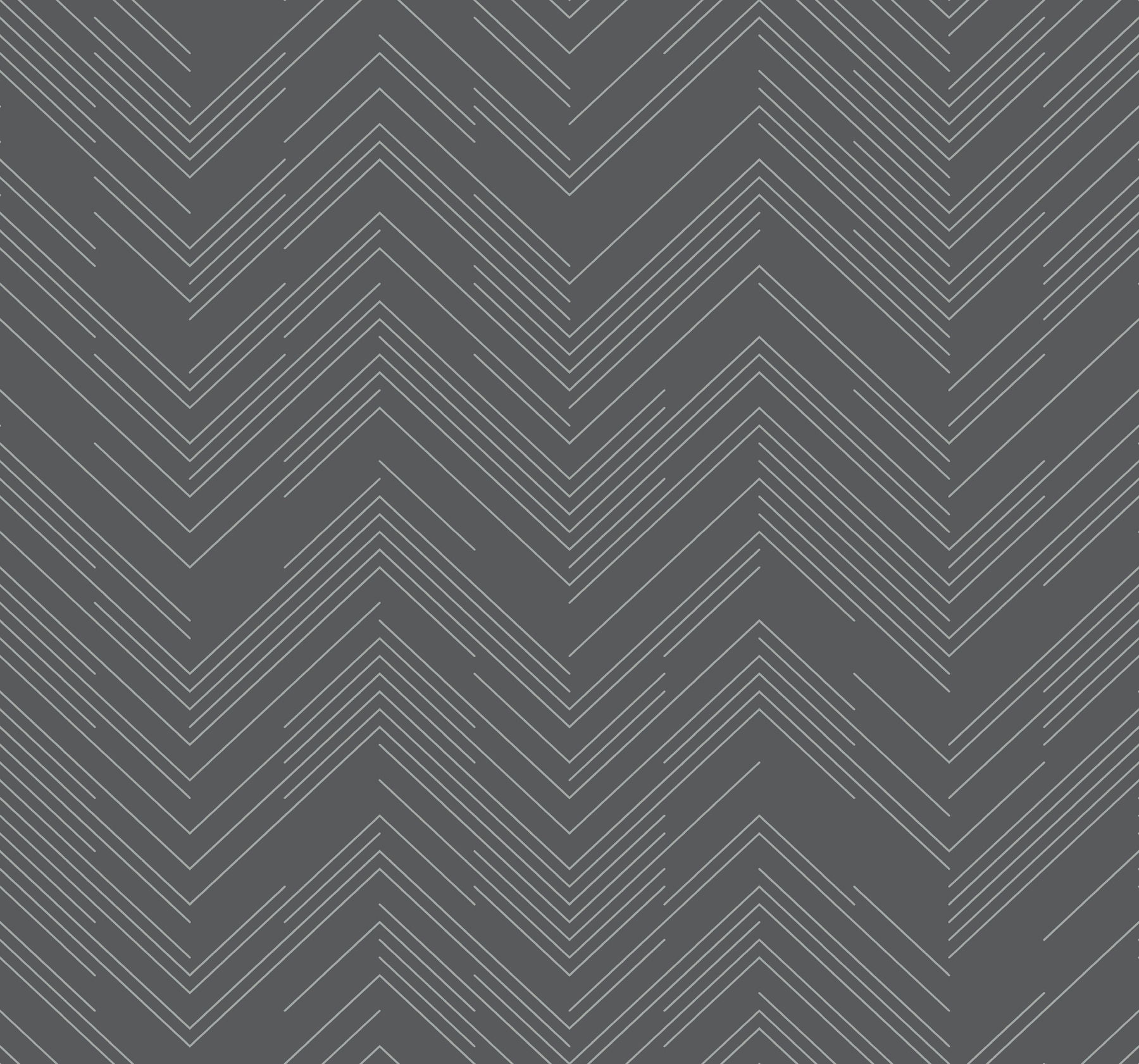 Polished Chevron Charcoal & Silver Wallpaper large image 