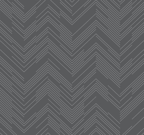 Polished Chevron Charcoal & Silver Wallpaper