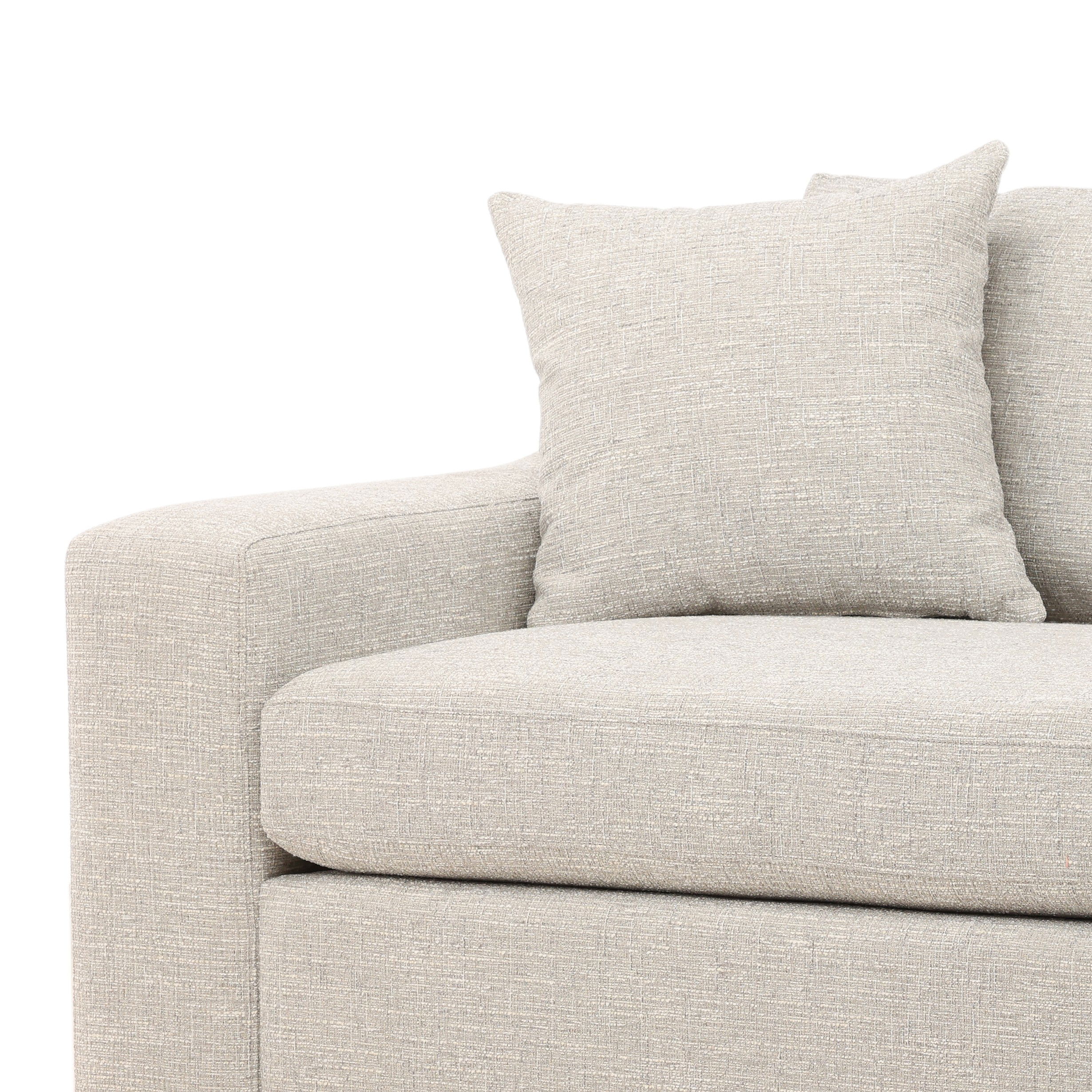 Emma Sofa Grey, Sofas & Sectional by Dovetail, 94.75" width x 33.37" height x 40" depth View 6