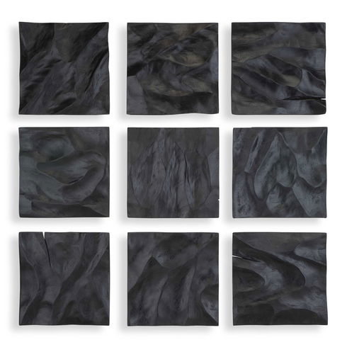 Malosi Black Wood Wall Decor Set/9