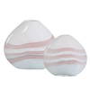 Blush Swirl Glass Vases Set/2, by Uttermost, 11.75" width x 10.5" height x 4.25" depth thumbnail 4