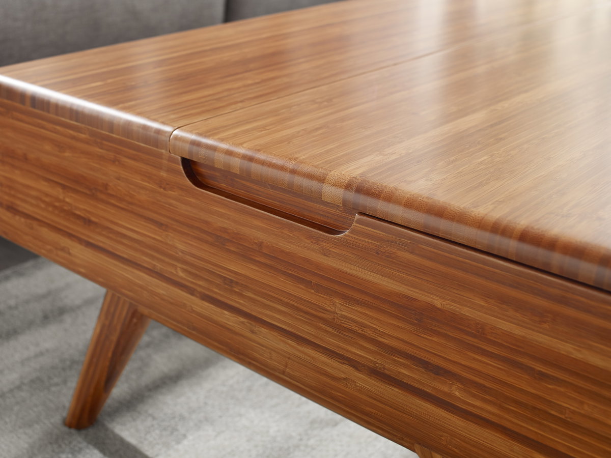 Rhody Lift Top Coffee Table, Amber, Living Room by Greenington, 26" length x 36.75" width x 16" height View 2