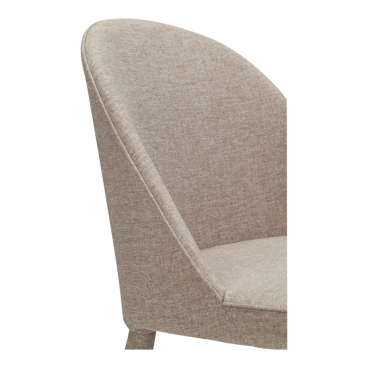 Burton Dining Chair Light Grey - Set Of Two, by Moe's Home, 19" width x 33" height x 22" depth View 8