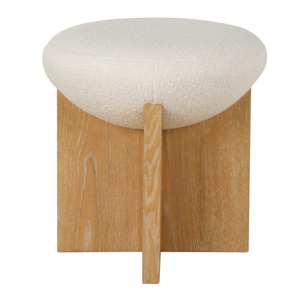 Lainie Minimalist Accent Stool, Low Stool by Uttermost, 18" width x 18.5" height x 18" depth View 4