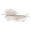 Joan King Storage Bed Cream, by Moe's Home, 82" width x 45" height x 86" depth thumbnail 13