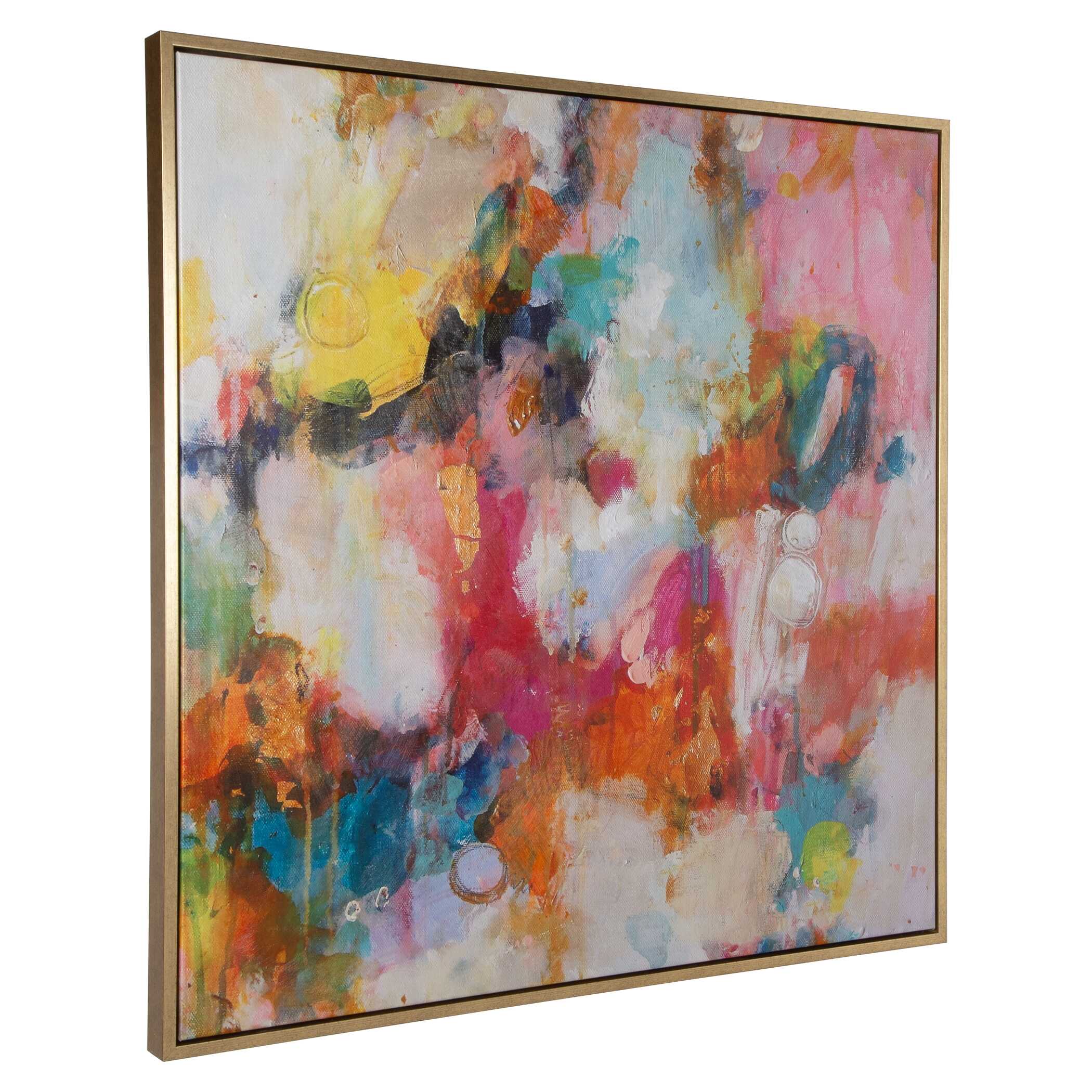 A Colorful Mindset Framed Abstract Art, Painting by Uttermost, 44" width x 44" height x 2" depth View 5