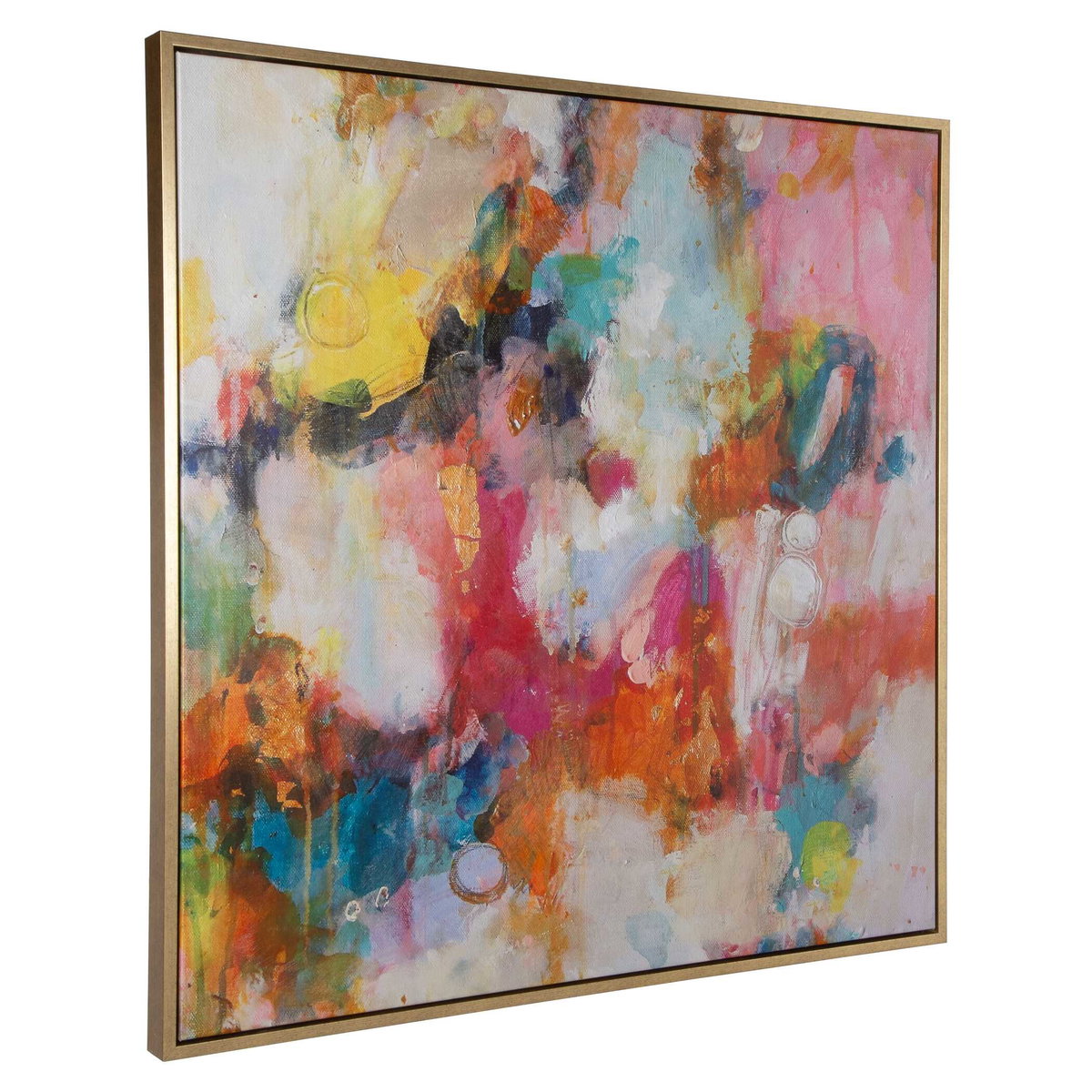 A Colorful Mindset Framed Abstract Art, by Uttermost, 44" width x 44" height x 2" depth View 5