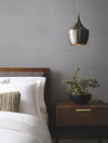Ribbon Bamboo Blue & Silver Metallic Wallpaper thumbnail 2