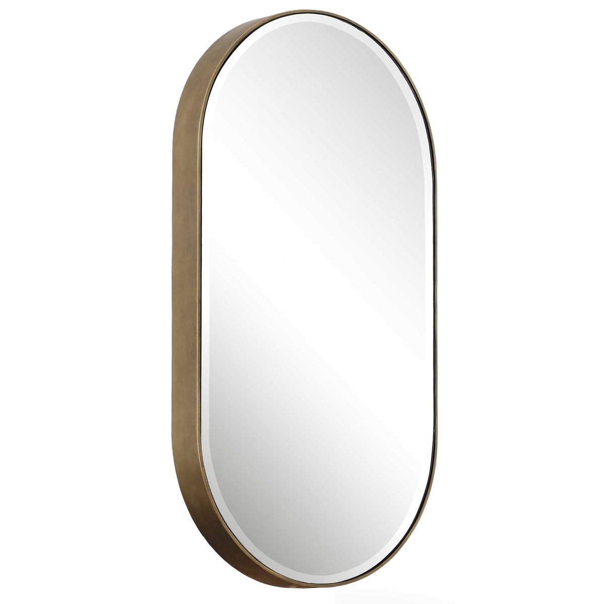 Lago Oval Gold Mirror, by Uttermost, 21.25" width x 40" height x 3" depth View 5