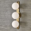 Droplet Mid-Century 3 Light Sconce, Pendant by Uttermost, 5" width x 22" height x 7.25" depth thumbnail 2