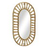 Ojai Oval Mirror, by Woven, 33.75" length x 22.75" width x 1.5" depth thumbnail 5