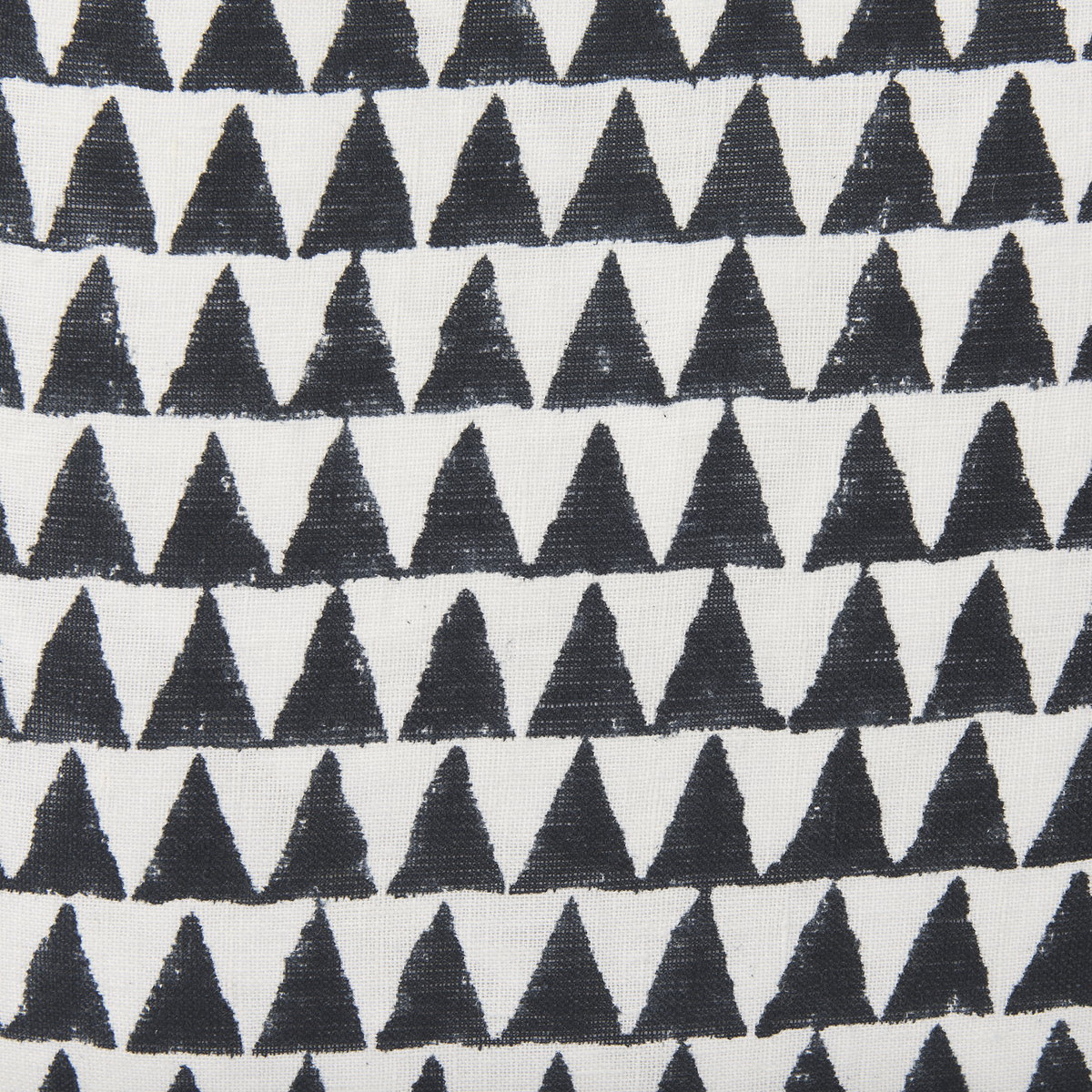 Jolie Cream with Black Print Linen Square Decorative Pillow  Cover, by Mercana, 22" length x 22" width x 0.2" height View 7