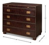 Studded Gentleman's Chest, by Sarreid, 1'8" length x 3'4" width x 2'10" height thumbnail 13