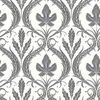 Adirondack Damask Black & White Wallpaper thumbnail 1