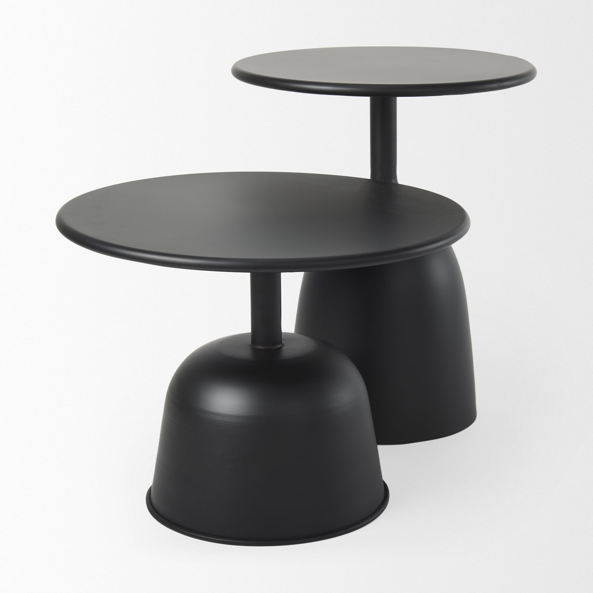 Talulla  Metal Matte Black Accent Table, Side & End Table by Mercana, 19.69" length x 19.69" width x 14.76" height View 6