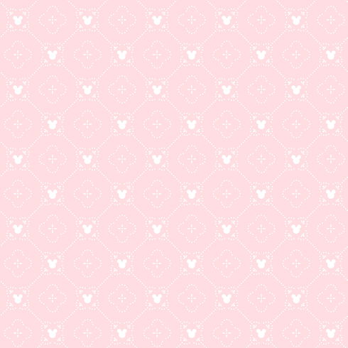 Disney Mickey Mouse Argyle Pink Wallpaper