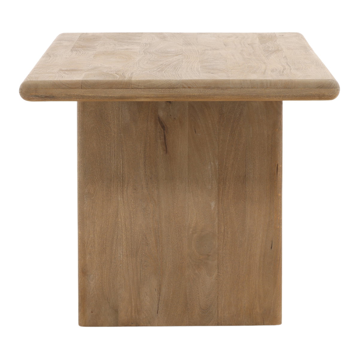 Amalie Dining Table Natural, by Dovetail, 78" width x 30" height x 36" depth View 3