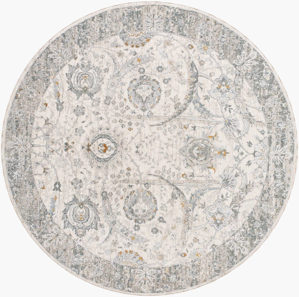 Dresden Machine Woven Rug, by Surya, 6'6.74" length x 6'6.74" width