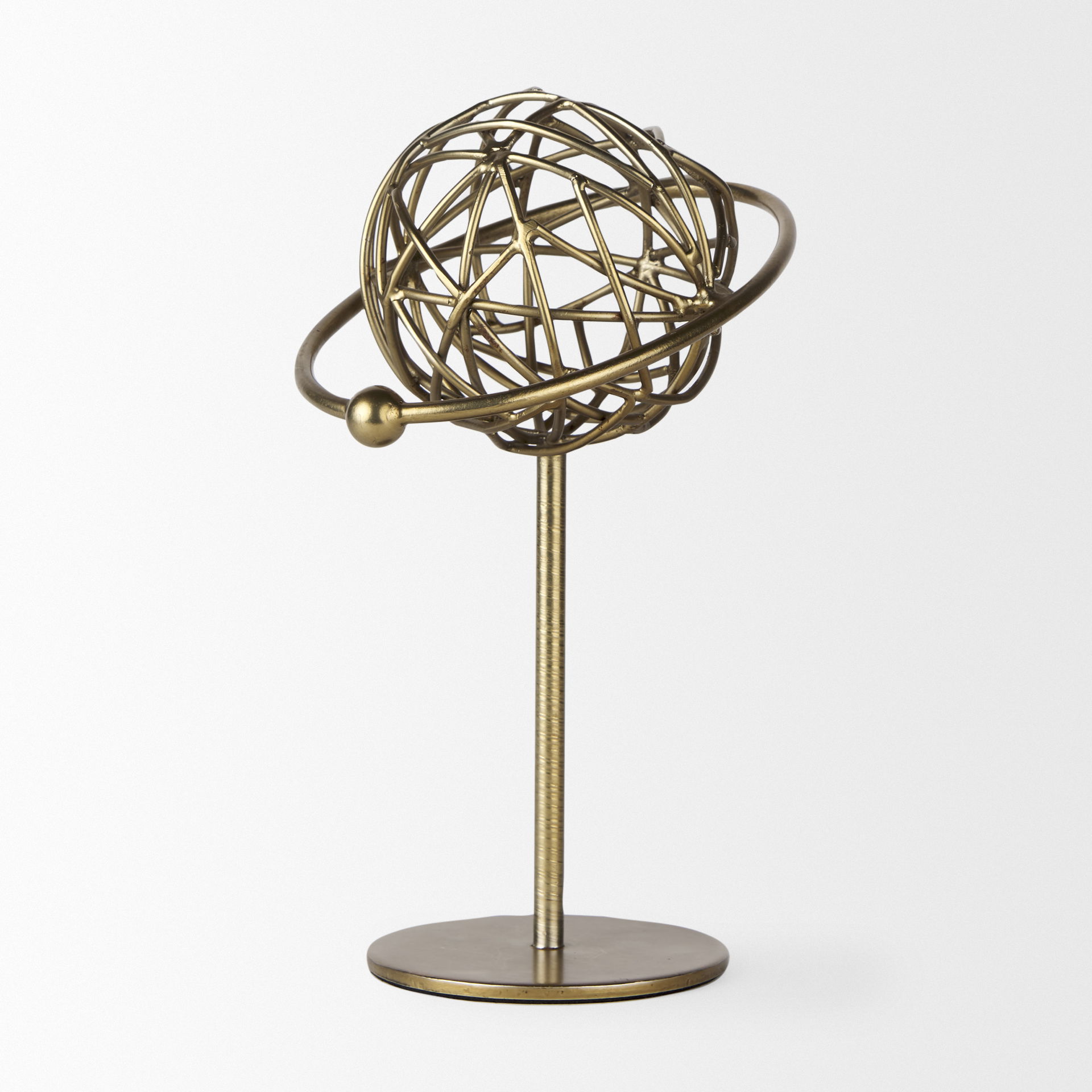 Atlas  Gold Metal Solar System Ornament large image 