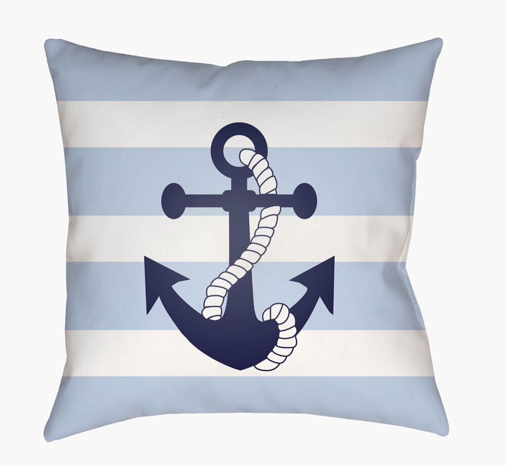 Anchor II Accent Pillow, Decorative Pillow by Surya, 18" length x 18" width