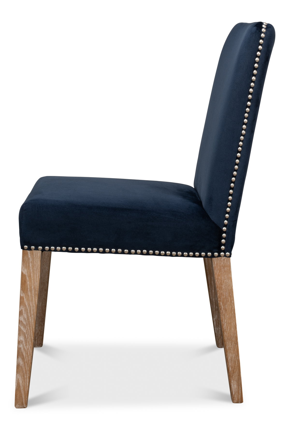 Hugo Oval Side Chair  Old World Walnut, by Sarreid, 1'11" length x 1" width x 3'2" height View 9