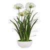 Purity Agapanthus Centerpiece, Artificial Plants & Flower by Uttermost, 30" width x 38.5" height x 30" depth thumbnail 4