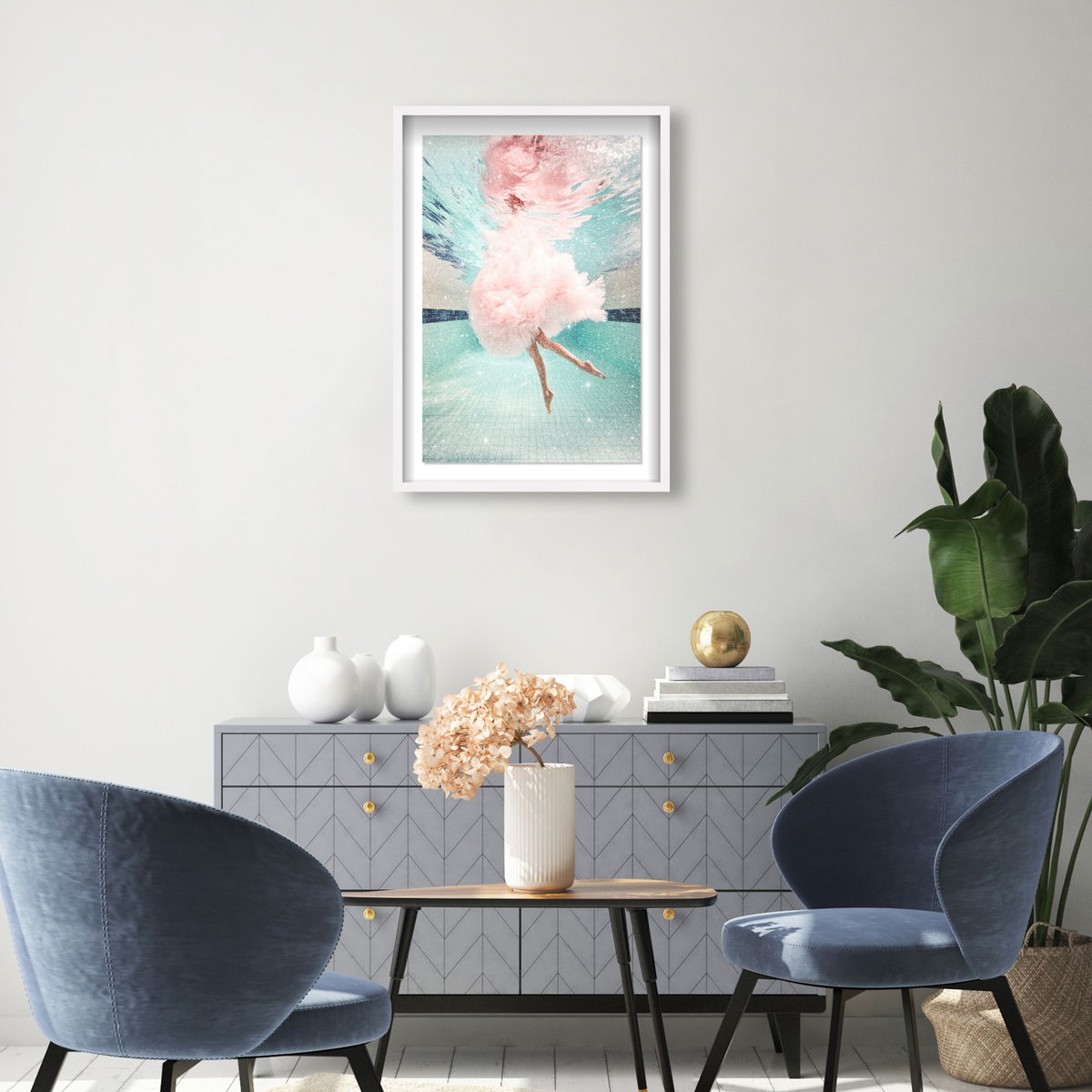 Aquatic Ballerina I (Diamond Dust), Art by Oliver Gal,  20x30 View 3